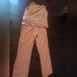 Diane Gilman Orange Jumpsuit